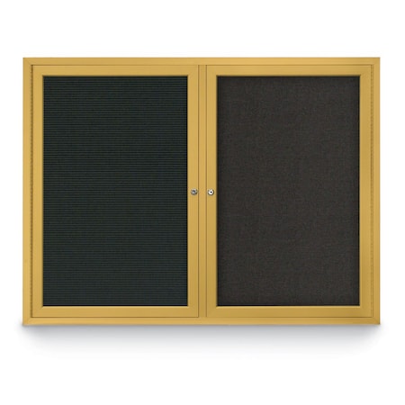 United Visual Products Corkboard, Amethyst/Bronze, 72" X 36" UV407-BRONZE-AMETHY